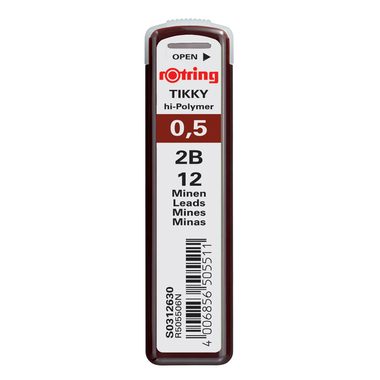 Rotring, ROTRING Minen 2B S0312630 0,5mm 12 St&uuml;ck