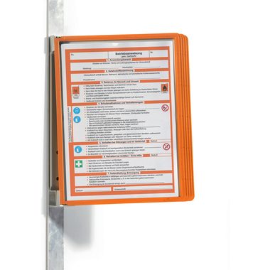 DURABLE, DURABLE Vario Magnet Wall, 5 Sherpa A4 591409 Set, orange