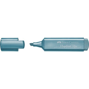 Faber-Castell, FABER-CASTELL Texmarker 46 Metallic 1.2-5mm 154647 magnificent blue