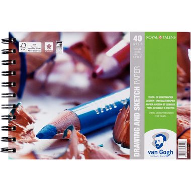 Van Gogh, VAN GOGH Skizzen Papier A5 93181421 FSC-MIX Zeichenpapier 40 Blatt