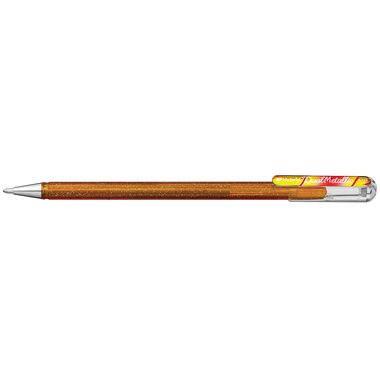 Pentel, PENTEL Roller Hybrid Metal 1mm K110-DMXX gold/rot/gold