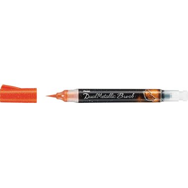 Pentel, PENTEL Brushpen Dual Metallic XGFH-DF orange
