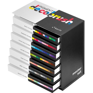 Karin, KARIN Pigment Deco Brush 29C10 Master Set 84 Farben