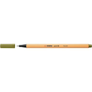 STABILO, STABILO Fineliner Point 88 0.4mm 88/37 schlammgr&uuml;n