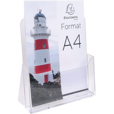 Exacompta, EXACOMPTA Prospekthalter A4 74058D transparent 85x235x247mm