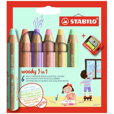 STABILO, STABILO - Dicke Farbstifte, 6 Stück, Multicolor
