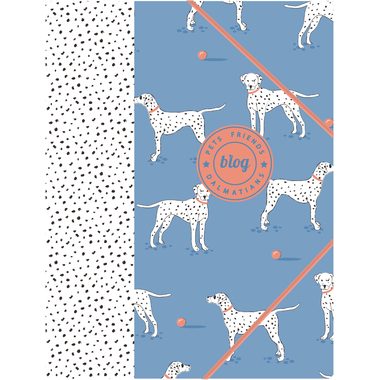 ANCOR, ANCOR Gummibandmappe A4 105438 PET FRIENDS blau