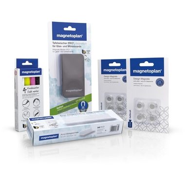 magnetoplan, MAGNETOPLAN Zubeh&ouml;r Set f&uuml;r Glasboards 1346050 14-teilig