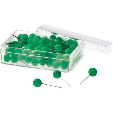 magnetoplan, MAGNETOPLAN Pinwand-Nadeln 111165005 gr&uuml;n, 6x19mm 100 St&uuml;ck