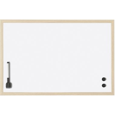magnetoplan, MAGNETOPLAN Whiteboard mit Holzrahmen 121928 Stahl 1000x600mm