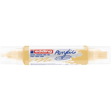 edding, EDDING Acrylmarker 5400 double liner 5400-915 pastellgelb sdm