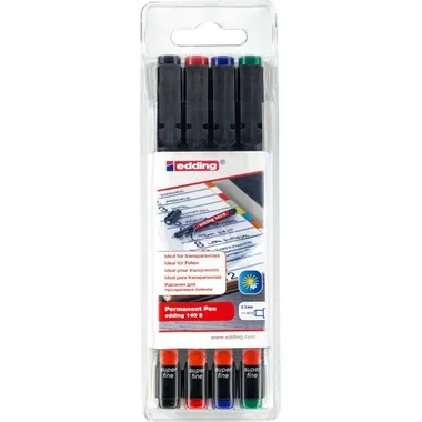 edding, EDDING OHP-Marker permanent S 140-E4 4er Etui