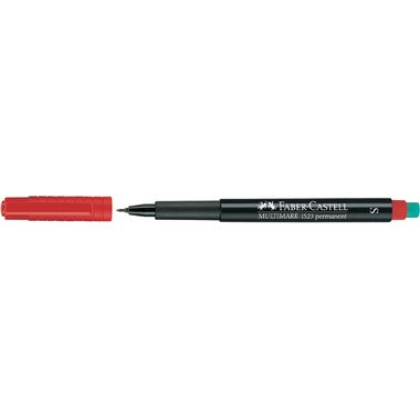 Faber-Castell, FABER-CASTELL OHP MULTIMARK S 152321 rot perm.