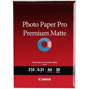 Canon, Canon Photo Paper Pro Premium Matte PM-101 8657B005 Fotopapier DIN A4 210 g/m² 20 Blatt Matt