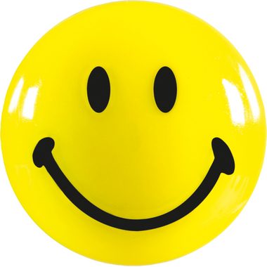 magnetoplan, MAGNETOPLAN Smiley Magnete gelb-schwarz 16672 mittel 30mm 6 Stk.