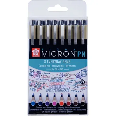 Sakura, SAKURA Pigma Micron PN POXSDKPN8 Everyday, 8 Farben