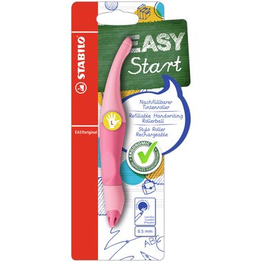 STABILO, STABILO Tintenroller Easy Original B-58465-5 pastell pink, Linksh&auml;nder