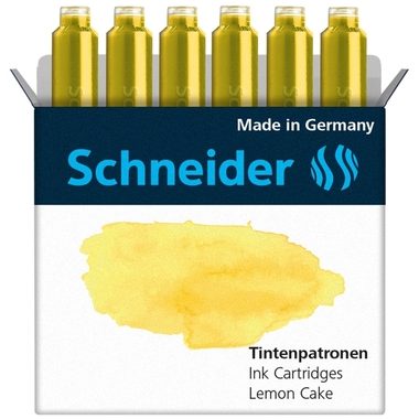 Schneider, SCHNEIDER Tintenpatronen 166125 lemon cake 6 Stk.