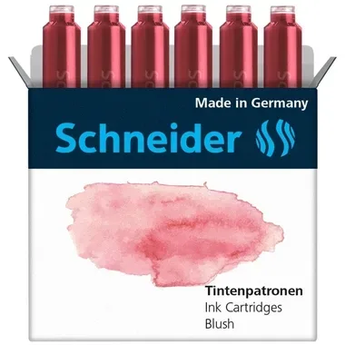 Schneider, SCHNEIDER Tintenpatronen 166136 blush 6 Stk.