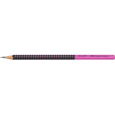 Faber-Castell, FABER-CASTELL Bleistift Grip 2001 HB 517011 Two Tone schwarz/pink