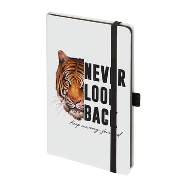 Biella, BIELLA Notizbuch Kompagnon WhiteTrend 5845337923U Tiger, gepunktet 12.5x19.5cm