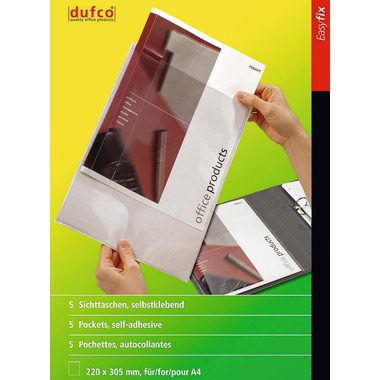dufco, DUFCO Easyfix Sichttasche 50003.204 220x305mm A4,5 Stk.