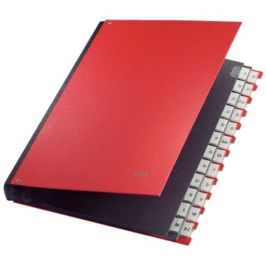 Leitz, Leitz Pultordner A4 A-Z Rot Pappe