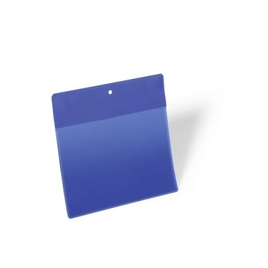 DURABLE, Durable Magnetische Kennzeichnungstasche 174607 Dunkelblau A5 Querformat 223 x 218 mm 10 Stück