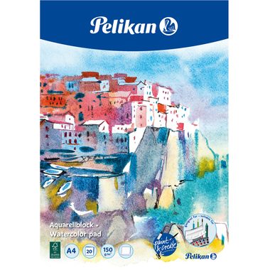 Pelikan, PELIKAN Aquarell-Malblock A4 236812 30x21cm, 20 Blatt