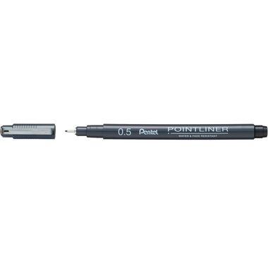 Pentel, PENTEL Fineliner Pigment 0.5mm S20P-5A POINTLINER schwarz