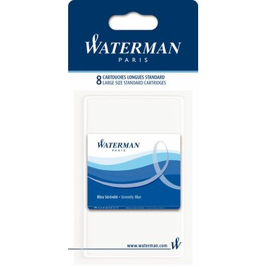 WATERMAN, WATERMAN Tintenpatrone S0713021 blau, 8 St&uuml;ck