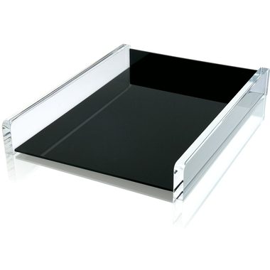WEDO, WEDO Briefablage EXKLUSIV Acryl 608001 31x4.8x24.2cm schwarz/transp.