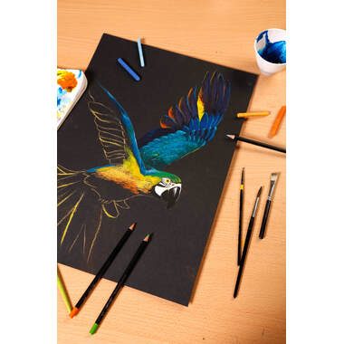 Clairefontaine, CLAIREFONTAINE Paint'On A4 975169C Schwarz 20 Blatt