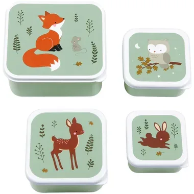 ALLC, ALLC Lunch & snack box set SBSEFF45 Forest friends