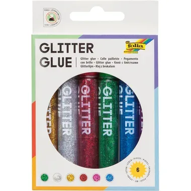 Folia, FOLIA Glitter-Glue 570 6 St&uuml;ck