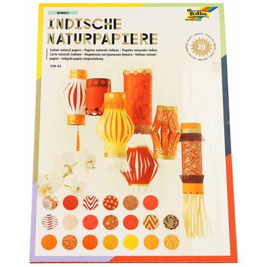 Folia, FOLIA Motivblock 550402 Col. Indiamubai, rot/orange
