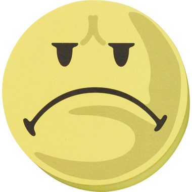 Franken, FRANKEN Moderationskarte UMZ 10 S3 Smile negativ cm9,5cm /gelb