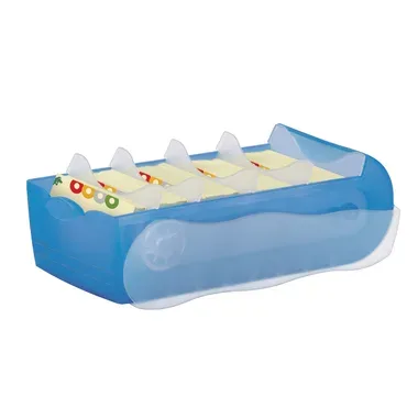 HAN, HAN Karteibox Croco 977-643 A7 blau trans. 100 Karten