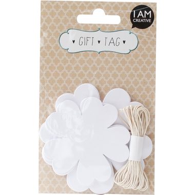 I am Creative, I AM CREATIVE Geschenkanh&auml;nger 4088.38 Blume, 20 St&uuml;ck