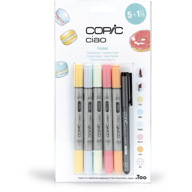 COPIC, COPIC Marker Ciao 22075555 5+1 Set Pastels