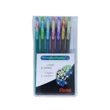 Pentel, PENTEL Roller Hybrid Dual Metallic K110D-7 7 Farben 0.5mm
