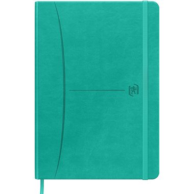 OXFORD, OXFORD Signature Notizbuch 400154947 A5, liniert 80 Blatt, t&uuml;rkis