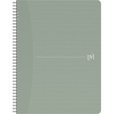 OXFORD, OXFORD My Rec'Up Notizbuch A6 Kariert Doppeldraht Matt Lackierter Karton Grün Perforiert 180 Seiten