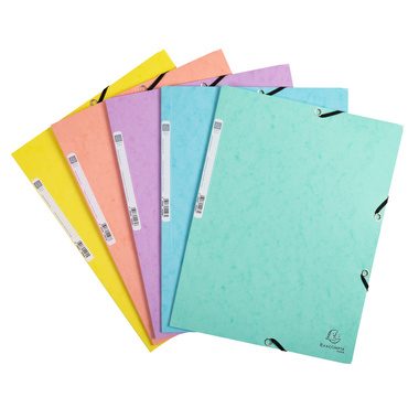 Exacompta, EXACOMPTA Gummibandmappe Aquarel A4 55560E ass.