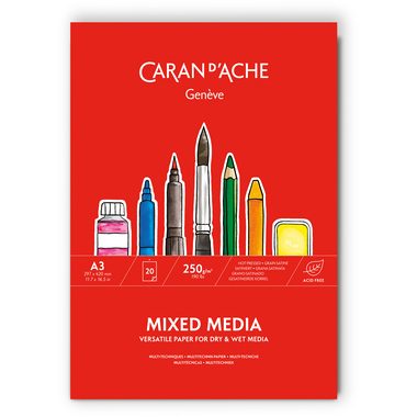Caran d'Ache, Caran d'Ache - Zeichenblock, DIN A3, Multicolor