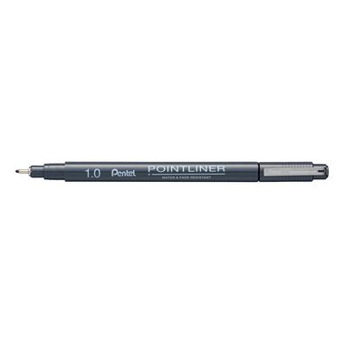 Pentel, PENTEL Fineliner Pigment 1.0 mm S20P-10A POINTLINER, schwarz