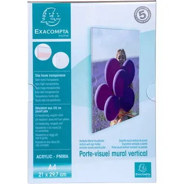 Exacompta, EXACOMPTA Wandsichttasche A4 84858HD transparent vertikal