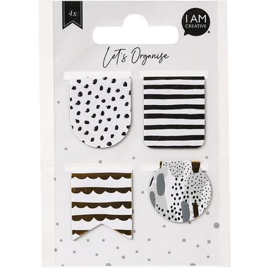 I am Creative, I AM CREATIVE Buchzeichen Let`s Organize MAA4035.04 magnetisch, 4 assortiert