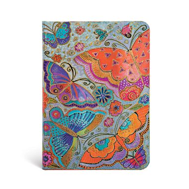 Paperblanks, PAPERBLANKS Notizbuch Midi PB2237-4 Schmetterlinge, liniert