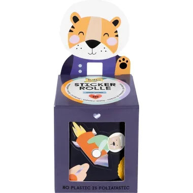 Folia, FOLIA Stickerrolle Space Safari 4m 27103 irisierend
